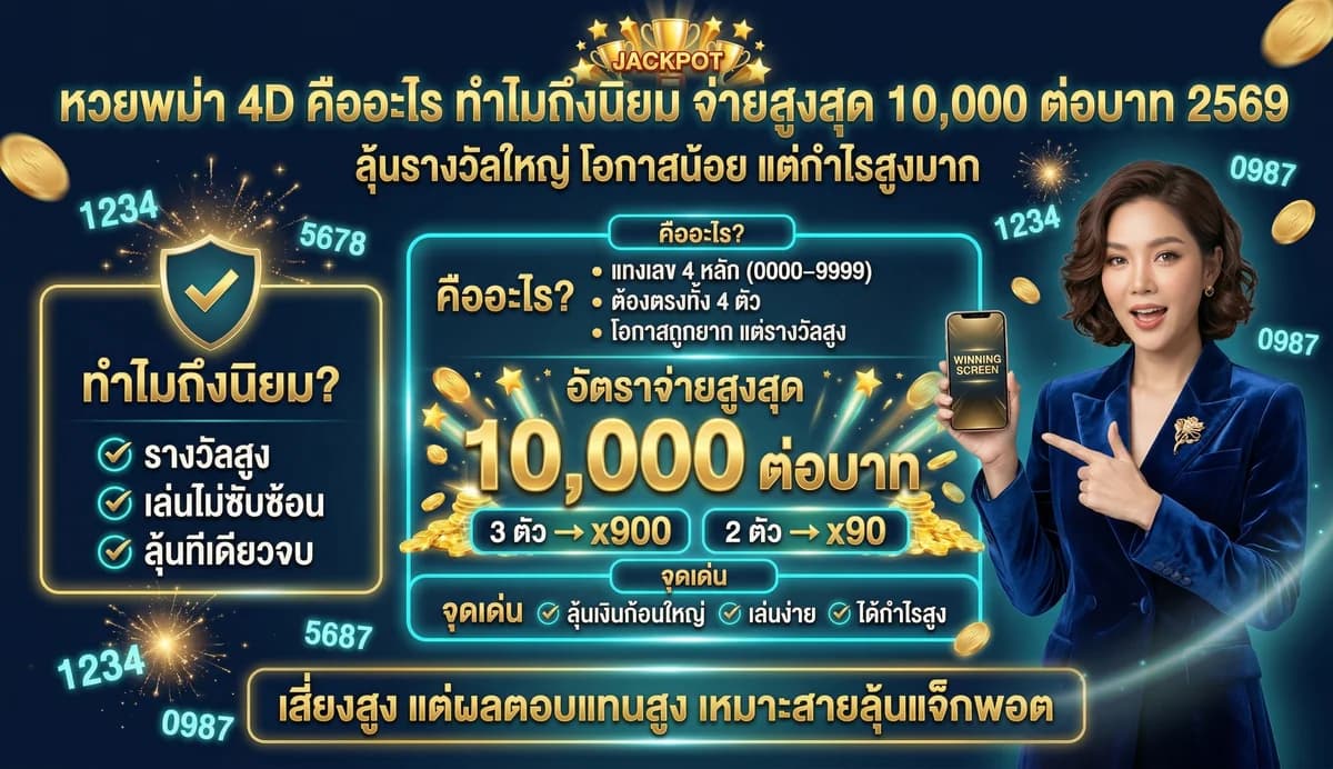 สถิติหวยพม่า เลขเด่น 4D ย้อนหลัง วิเคราะห์ 2569