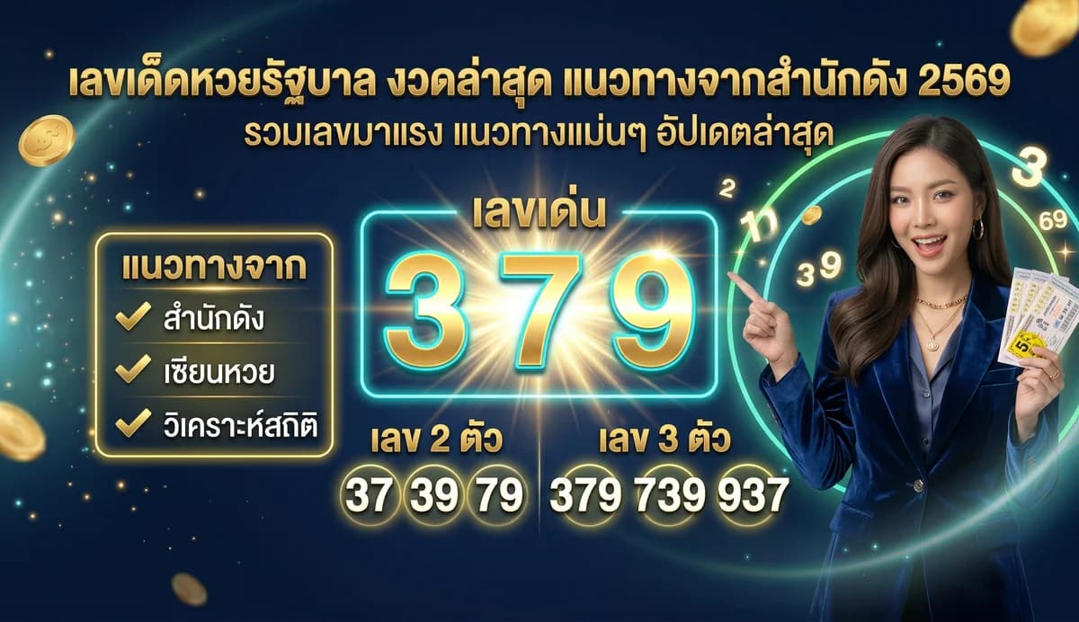 แนวทางเลขเด็ดหวยรัฐบาลงวดนี้ อัปเดต 2569